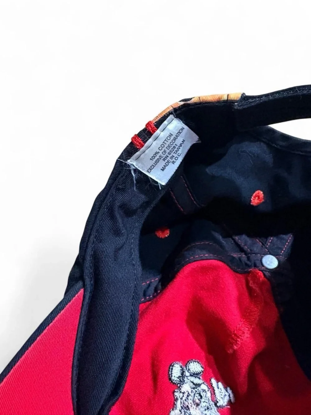 Vintage Y2K Walt Disney World Mickey Mouse “Super Star” Flame Cap